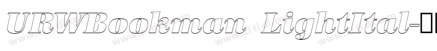 URWBookman LightItal字体转换